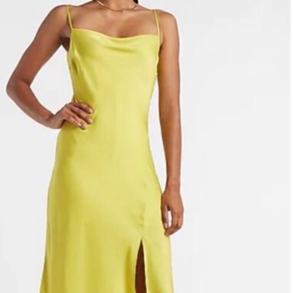 Express satin slip dress